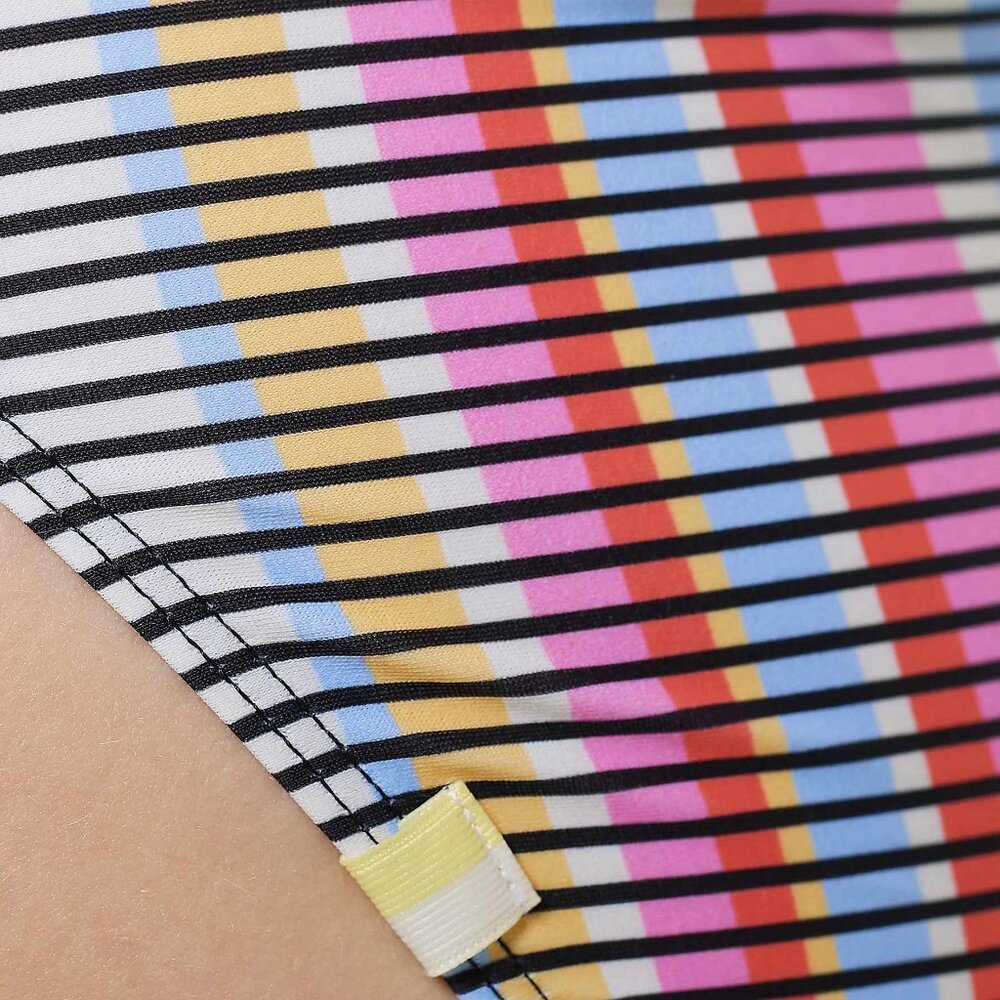 summersalt Striped One-Piece Swimsuit in Red, Blue, Yellow, Pink, Black, White - Picture 11 of 16